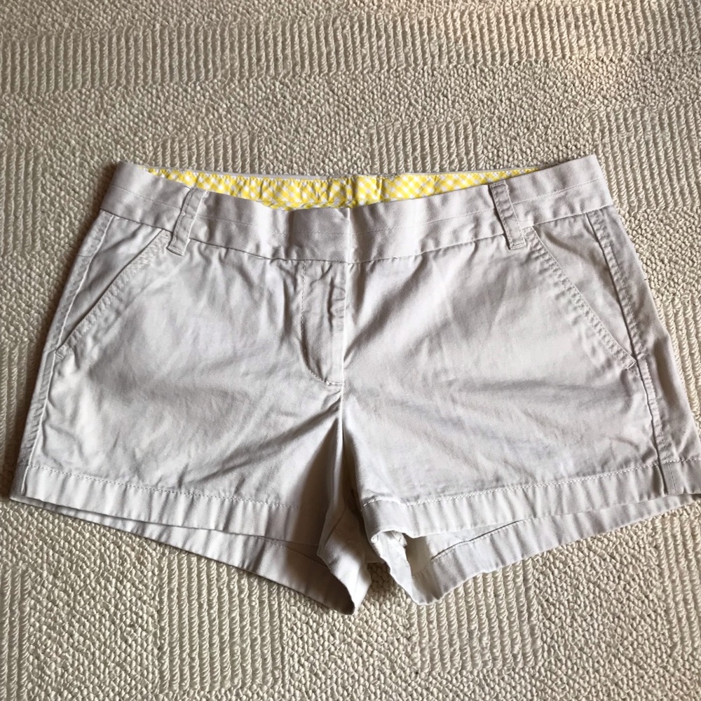J crew chino cotton shorts